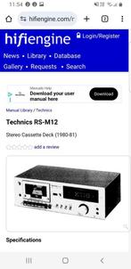 RS-M12  RS-M33  RS-M17, Audio, Tv en Foto, Cassettedecks, Ophalen of Verzenden, Overige merken