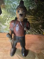 Zeldzame Vintage Houten Kuifje Beeld jaren 1960, Ophalen of Verzenden, Kuifje, Gebruikt, Beeldje of Figuurtje