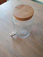 Glazen drankdispenser net kraantje, Ophalen of Verzenden, Zo goed als nieuw