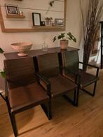 Stoelen 3st en bank gebruikt evt. voor Mancave/keet, Huis en Inrichting, Stoelen, Ophalen, Gebruikt, Metaal, Industrieel
