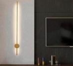 Lijn Led Wandlamp Goud stang Staaf 60cm muurlamp luxe modern, Nieuw, Ophalen of Verzenden, H, H