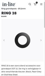 In-lite Ring 28 Zwart voor DOT 22 Grondspot in lite, Tuin en Terras, Buitenverlichting, Minder dan 50 watt, Nieuw, Ophalen of Verzenden