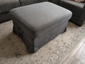 Ikea Ektorp Voetenbank met Opbergruimte - Antraciet Grijs - afbeelding 1