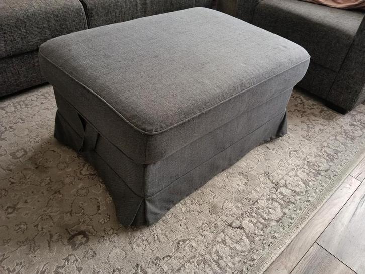 Ikea Ektorp Voetenbank met Opbergruimte - Antraciet Grijs, Huis en Inrichting, Banken | Voetenbanken en Poefen, Ophalen