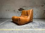 Vintage Lounge Chair in Cognac leather by Roche Bubois,1970s, Gebruikt, Gh, Verzenden, In