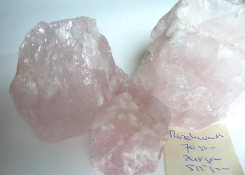 rozenkwarts XXL 515gram 12,95 rozekwarts rozekwarts 70g, Verzamelen, Mineralen en Fossielen, Mineraal, Ophalen of Verzenden