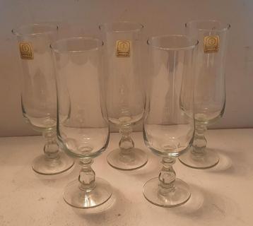 Durobor set van 5 champagneglazen, Windsor collectie beschikbaar voor biedingen