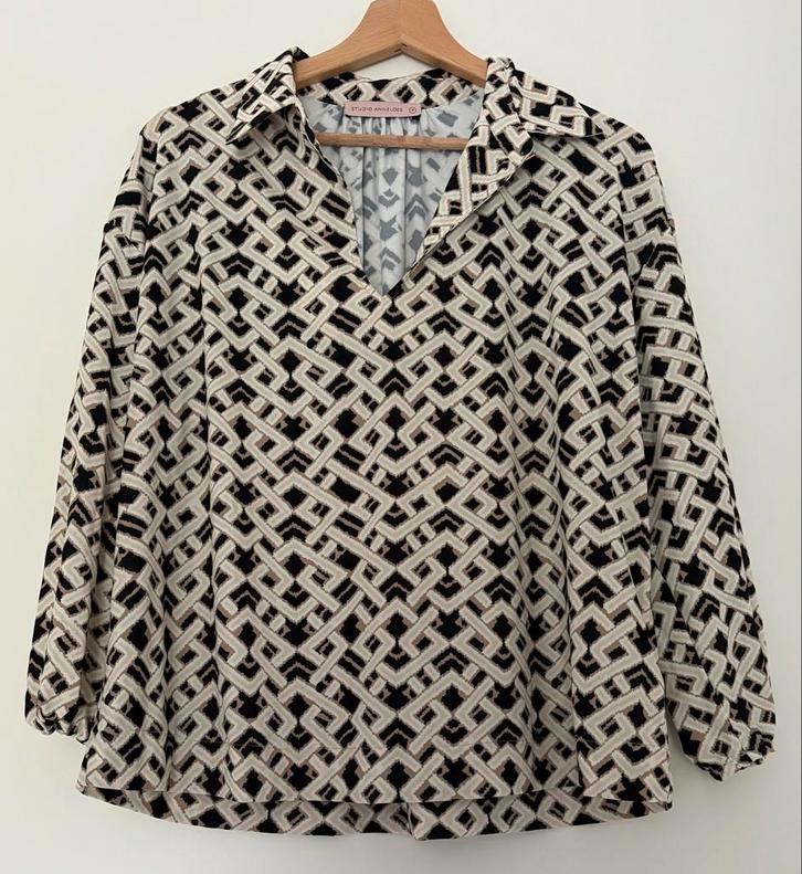 Studio Anneloes Blouse - Maat M - Traveller Stof, Kleding | Dames, Blouses en Tunieken, Zo goed als nieuw, Maat 38/40 (M), Overige kleuren