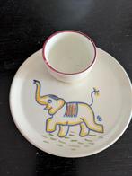 Goedewaagen Gouda kinderservies olifant eierdopje, Ophalen of Verzenden