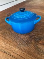 Le Creuset Aardewerk Pannetje - Blauw, Ophalen of Verzenden, Zo goed als nieuw