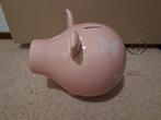 Roze spaarvarken Oink! met vlinders merk S&P salt & pepper, Ophalen of Verzenden, Zo goed als nieuw, Steen, Aardewerk of Keramiek