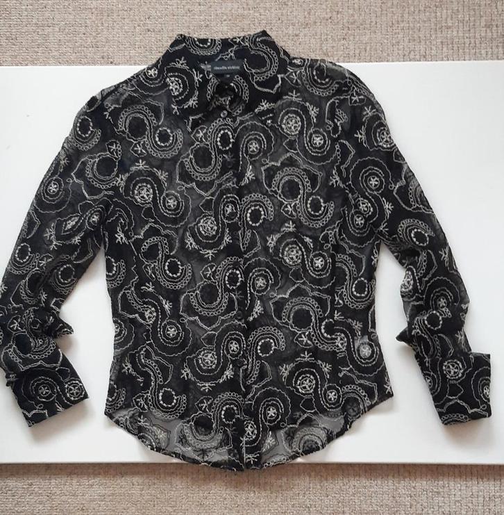 Claudia Sträter blouse maat 38, Kleding | Dames, Blouses en Tunieken, Zo goed als nieuw, Maat 38/40 (M), Zwart, Ophalen of Verzenden