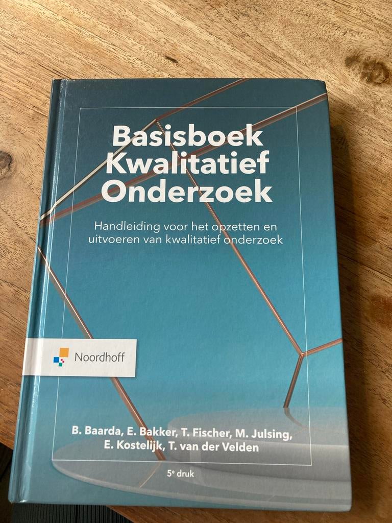 Basisboek Kwalitatief Onderzoek - Baarda, Boeken, Ophalen of Verzenden, Gamma, Gelezen, HBO