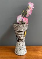 50 jaren D26 Scheurich grijs lava diabolo vaasje met vlakken, Gebruikt, Overige kleuren, Aardewerk of Porselein, Ophalen of Verzenden