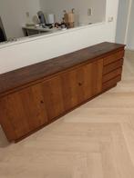 teak mid Century dressoir, Ophalen, Gebruikt, 25 tot 50 cm, Met plank(en)
