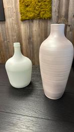 2 vazen, Ophalen of Verzenden, Zo goed als nieuw, Aardewerk of Porselein, Minder dan 50 cm