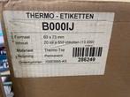 Thermo etiketten 60 x 73 mm volle doos, Ophalen of Verzenden