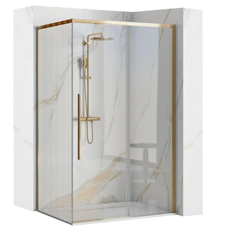 Douchecabine Rea Solar 90x120 Goud, Huis en Inrichting, Badkamer | Complete badkamers, Nieuw, Ophalen