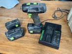 Festool T15 met oplader en drie accu’s, Gebruikt, Variabele snelheid, Ophalen of Verzenden, Boor- en Schroefmachine