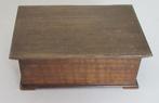 Houten bewaardoos met slot, Antiek en Kunst, Curiosa en Brocante, Verzenden