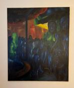 Groot abstract schilderij., Ophalen