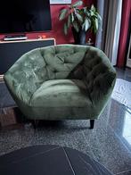 Mooie fauteuil groen velours, Huis en Inrichting, Fauteuils, Ophalen, 75 tot 100 cm, Zo goed als nieuw, 75 tot 100 cm