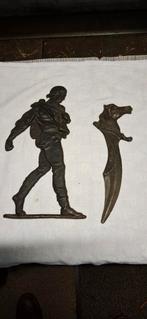 Gietijzer Zaaier ,en Paardhoofd., Antiek en Kunst, Ophalen of Verzenden