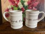 2 grote Rivièra maison mokken tea en chocola tekst, Huis en Inrichting, Keuken | Servies, Ophalen of Verzenden, Zo goed als nieuw