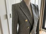 Zara blazer mt S zwart/creme, Verzenden, Zo goed als nieuw, Jasje, Maat 36 (S)