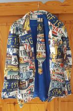 Colbertje nummerplaten design, met stropdas maat 50, Kleding | Heren, Ophalen, Carnaval, Maat 48/50 (M), Opposuits