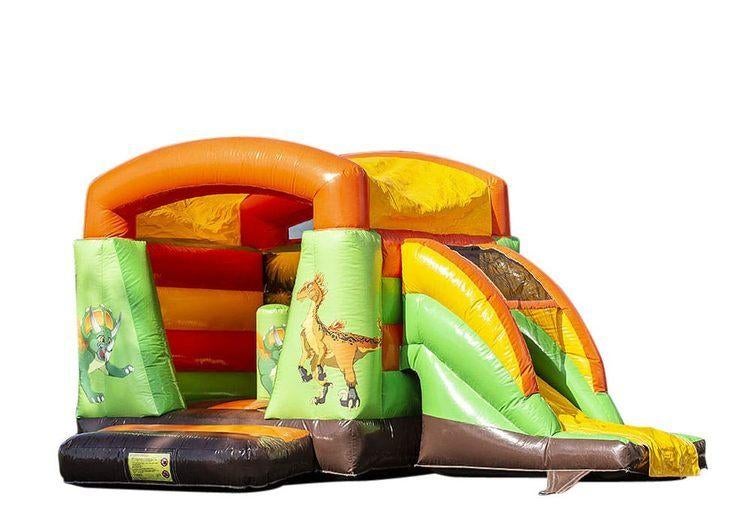 Dino mini multifun springkussen te huur, Hobby en Vrije tijd, Feestartikelen | Verhuur, Ophalen, Zo goed als nieuw, Overige