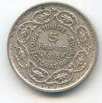Tunesië 5 Francs 1939 - 1Jaar Geslagen - Oplage 1,6 Miljoen, Verzenden, Overige landen, Zilver