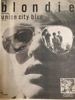 Paginagrote A3 advertentie BLONDIE Union City Blue release, Ophalen of Verzenden