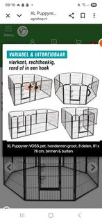 Puppyren 8 panelen, Dieren en Toebehoren, Ophalen of Verzenden, 110 cm of meer, Minder dan 65 cm