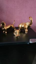 Oro Zecchino🌺3 Mooie Beeldjes Vintage🎀24krt verguld, Antiek en Kunst, Ophalen