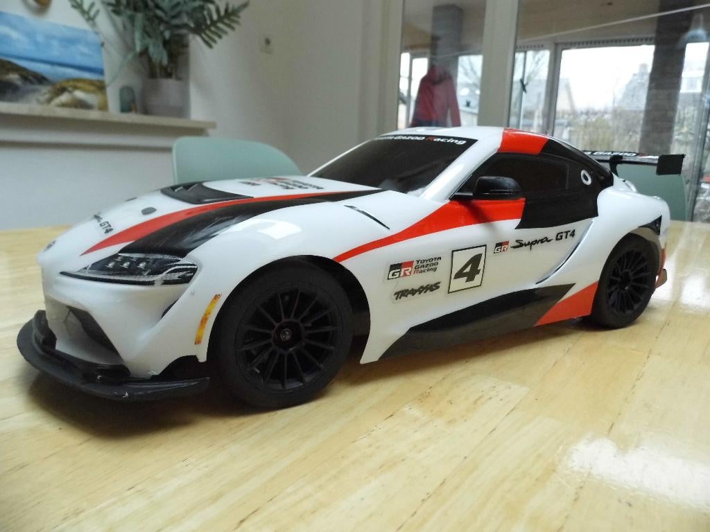 Traxxas 4 tec 3.0 Toyota Supra GR GT4, Hobby en Vrije tijd, Modelbouw | Radiografisch | Auto's, Gebruikt, Schaal 1:10, Auto onroad
