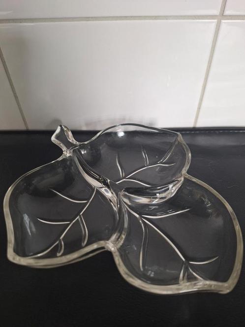 Vintage atlas glas serveer / snack schaaltje, Antiek en Kunst, Antiek | Schalen, Ophalen of Verzenden