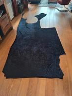 Zwart fluwelen lap stof 128x148, Ophalen of Verzenden, Zo goed als nieuw