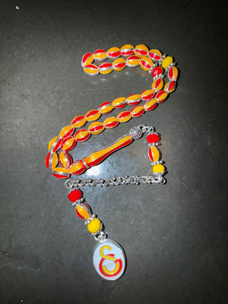 Taraftar Tesbih Besiktas Fenerbahce Galatasaray voetbal, Sieraden, Tassen en Uiterlijk, Kettingen, Zo goed als nieuw, Ophalen of Verzenden