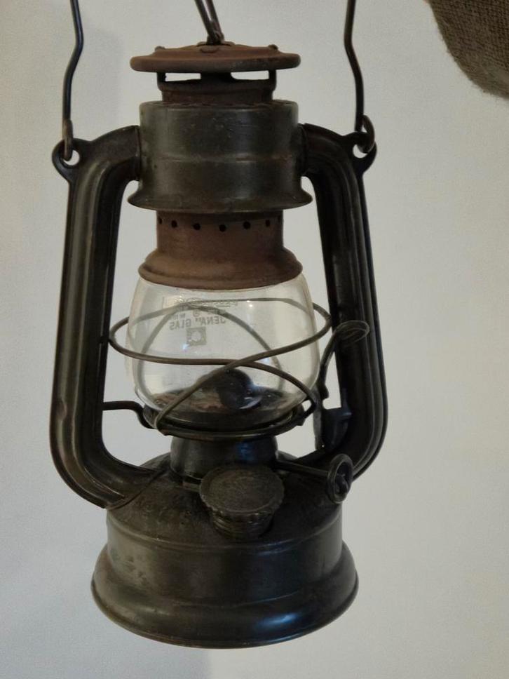 Feuerhand 175 Super Baby Groen WW2 lantaarn lamp, Caravans en Kamperen, Kampeeraccessoires, Gebruikt, Ophalen of Verzenden