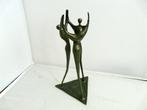 Bronzen beeld van Corry van Ammerlaan Samenwerking op niveau, Antiek en Kunst, Ophalen of Verzenden
