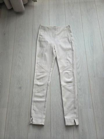 Josh V piu leren broek beige crème 34 XS nep leer beschikbaar voor biedingen