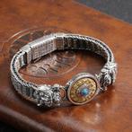 Chinese Feng Shui Heren En Dames Stalen Armband, Sieraden, Tassen en Uiterlijk, Armbanden, Verzenden, Nieuw, Zilver, Staal
