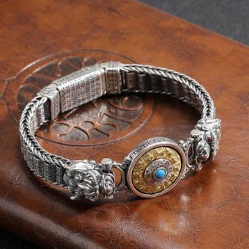 Chinese Feng Shui Heren En Dames Stalen Armband   beschikbaar voor biedingen