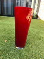 Vaas Villeroy & Boch - Rode Glazen Vaas, Ophalen, Minder dan 50 cm, Rood, Glas