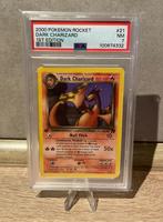 Dark Charizard 1st edition team rocket 2000 PSA 7, Ophalen of Verzenden, Nieuw, Losse kaart