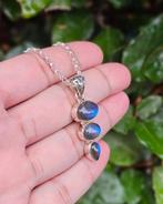 Labradoriet Ketting Azizi - Echt Zilver, Verzenden, Info@lavicollection.com, Nieuw, Hoofdstraat 18C