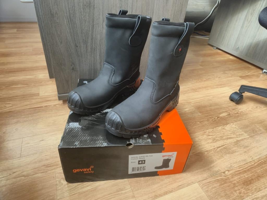 Werklaarzen Gevavi GS90.00.430, Kleding | Heren, Schoenen, Gevavi, Zwart, Boots, Ophalen of Verzenden
