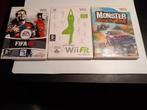 3 Wii Games - FIFA 08, Fit, Monster 4x4 Stunt Racer, Spelcomputers en Games, 3 spelers of meer, Ophalen of Verzenden, Zo goed als nieuw