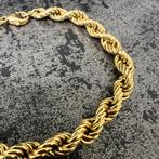 14k gouden armband rope schakel model, Ophalen of Verzenden, Zo goed als nieuw, Goud
